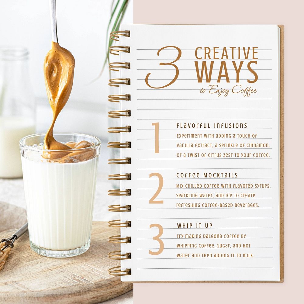 Coffee tips Instagram post template