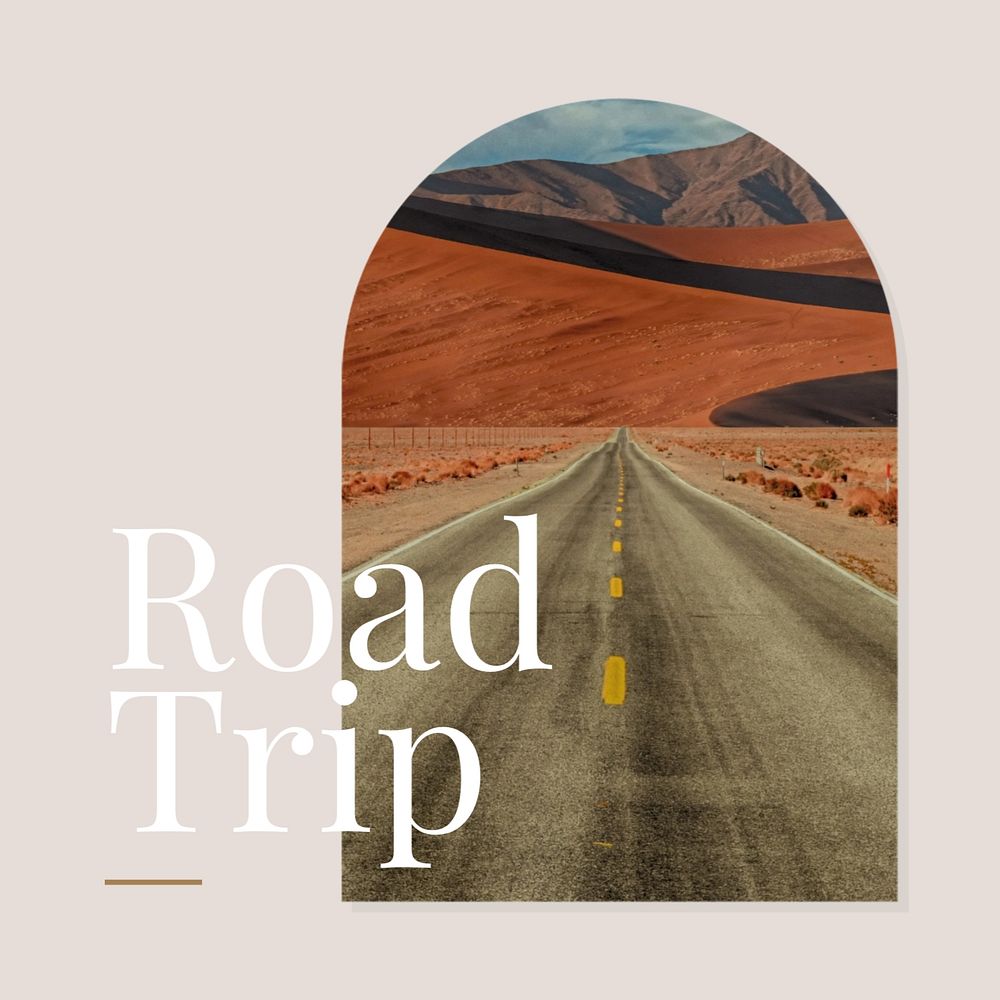 Road trip Instagram post template