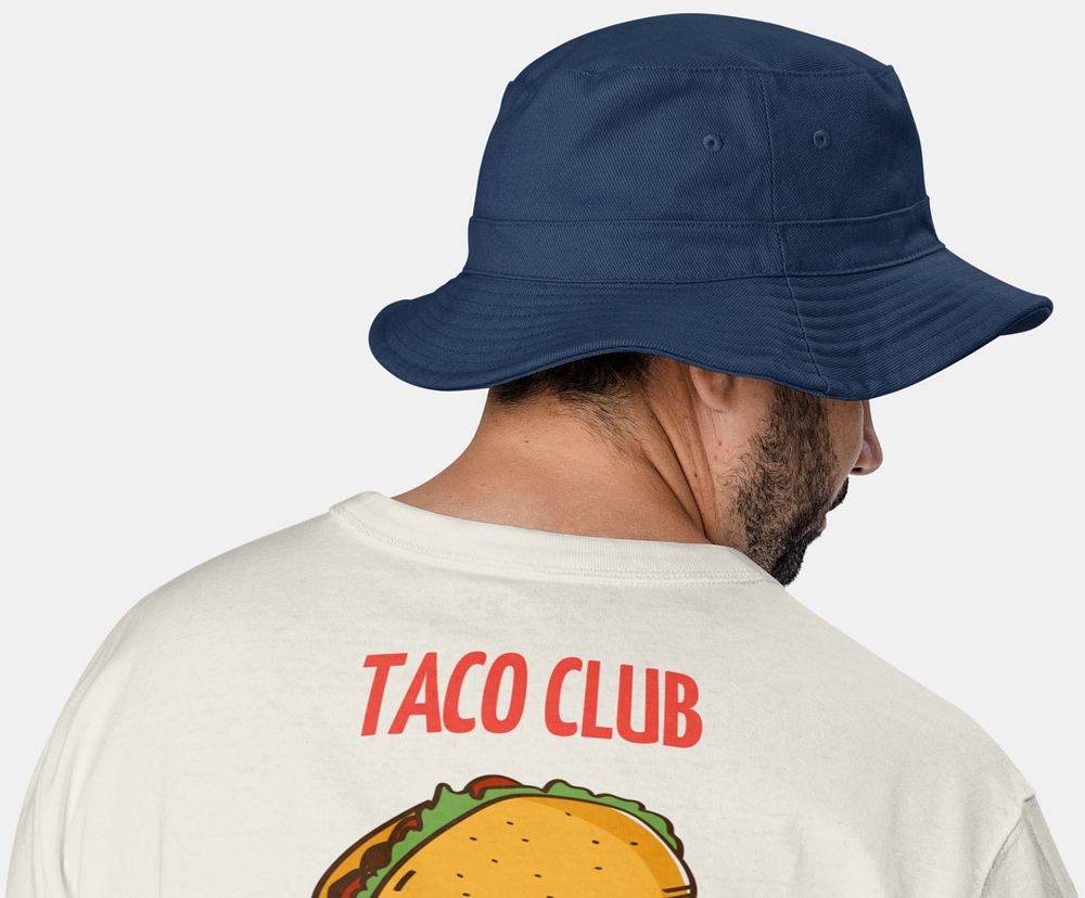 Bucket hat mockup, editable headwear