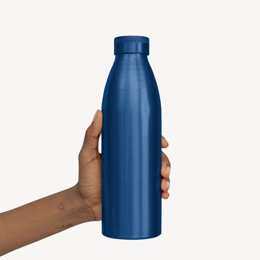 Thermos bottle  editable mockup