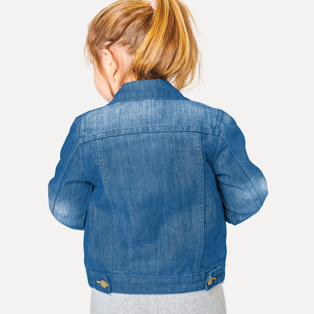 Jeans jacket editable mockup, fashion & apparel