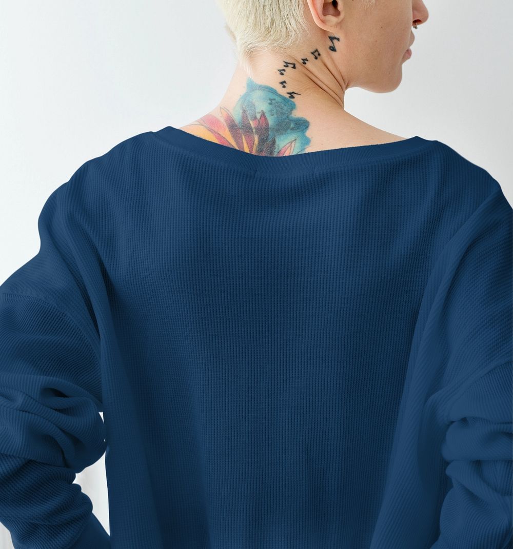 Long sleeve shirt mockup, editable design