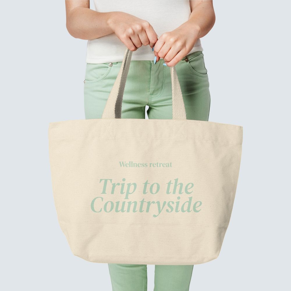 Tote bag mockup, editable design