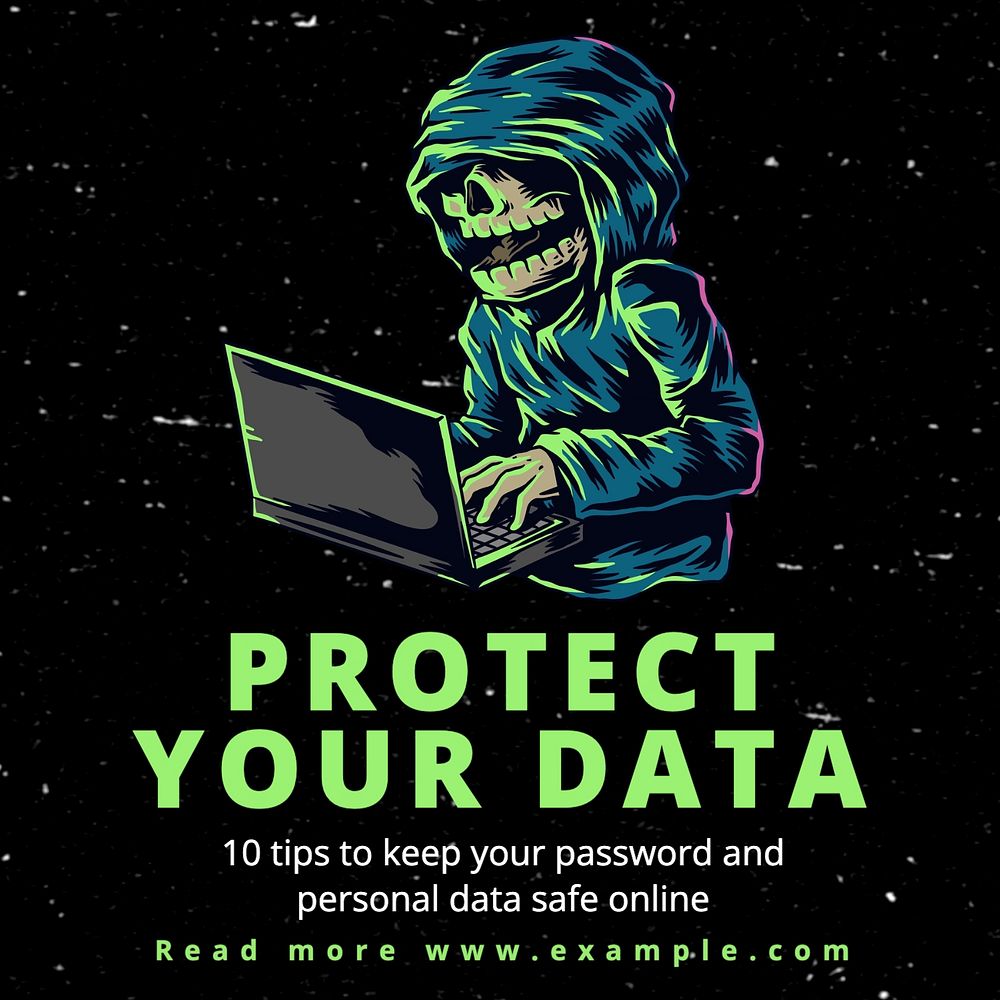 Data protection Instagram post template