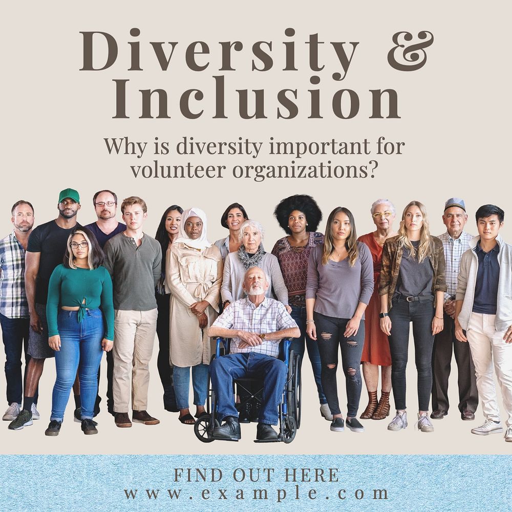 Diversity & inclusion Instagram post template