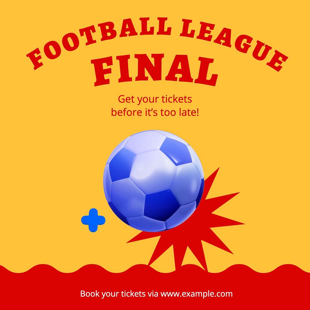 World cup final Instagram ad template, editable social media post design