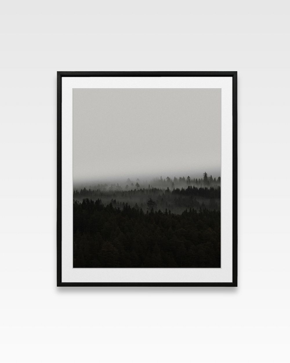 Basic black frame mockup, editable design