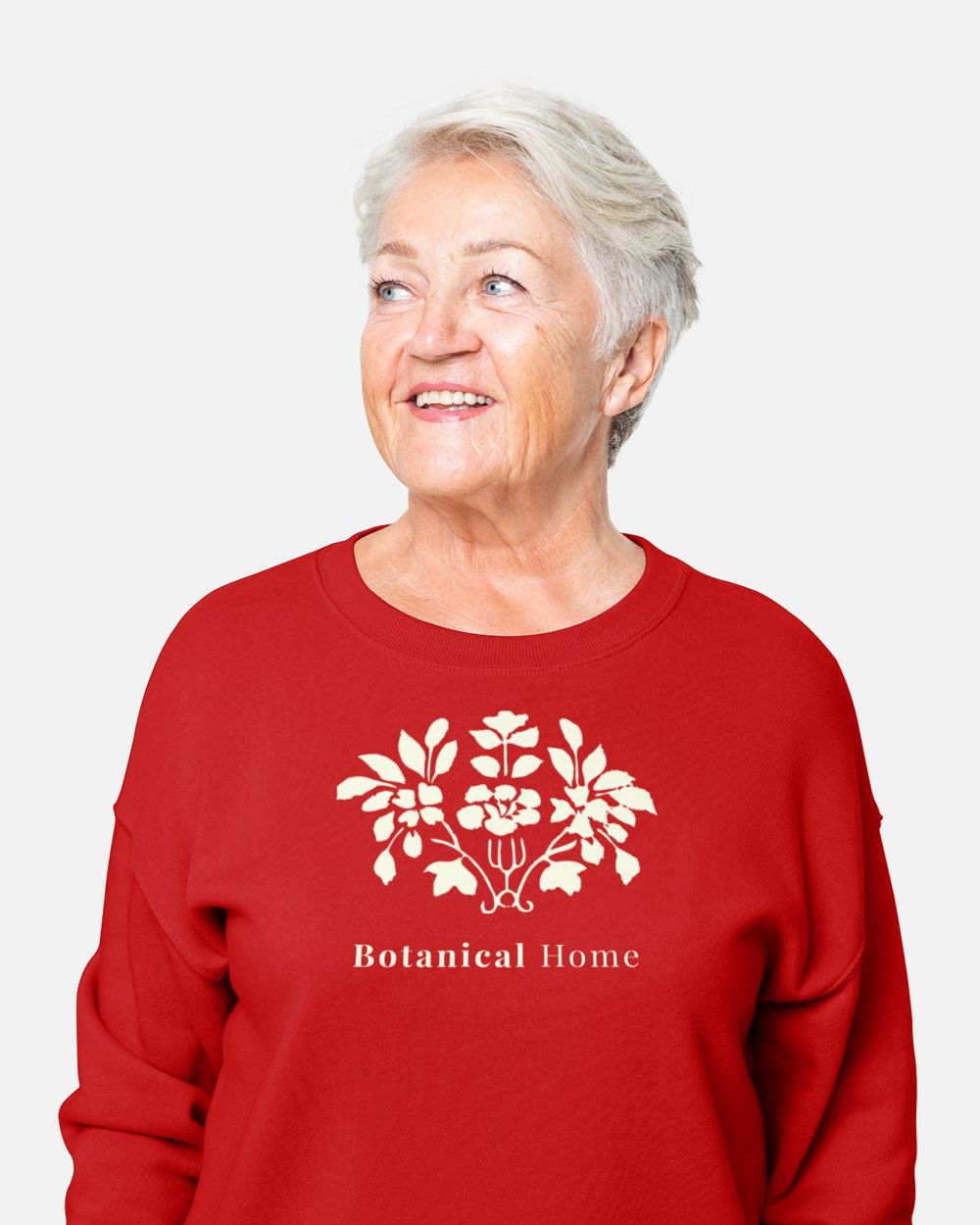 Women's sweater mockup, customizable street apparel