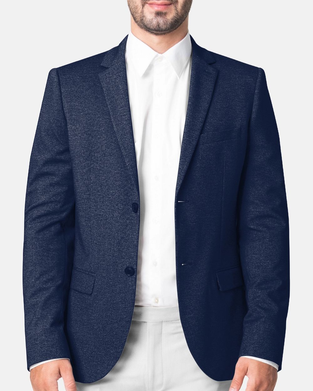 Men's blazer shirt mockup, customizable apparel