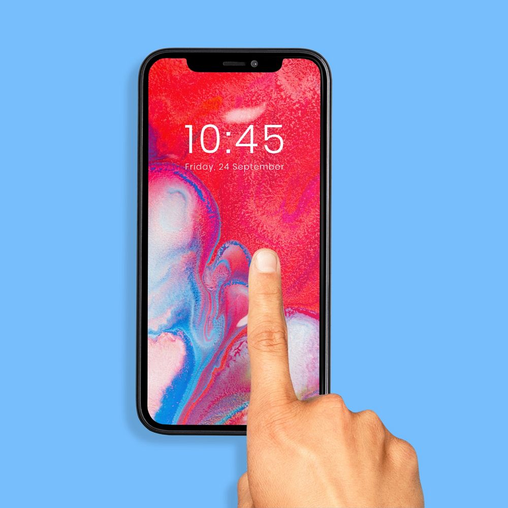 Phone screen mockup, editable digital device design