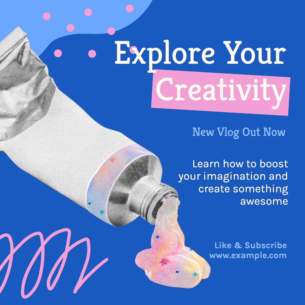 Explore creativity Instagram post template