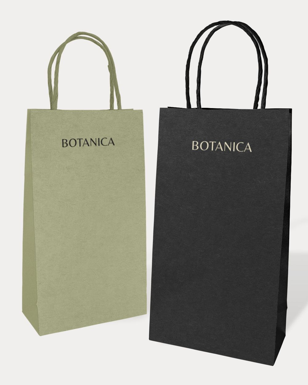 Editable paper shopping bag mockups, product design