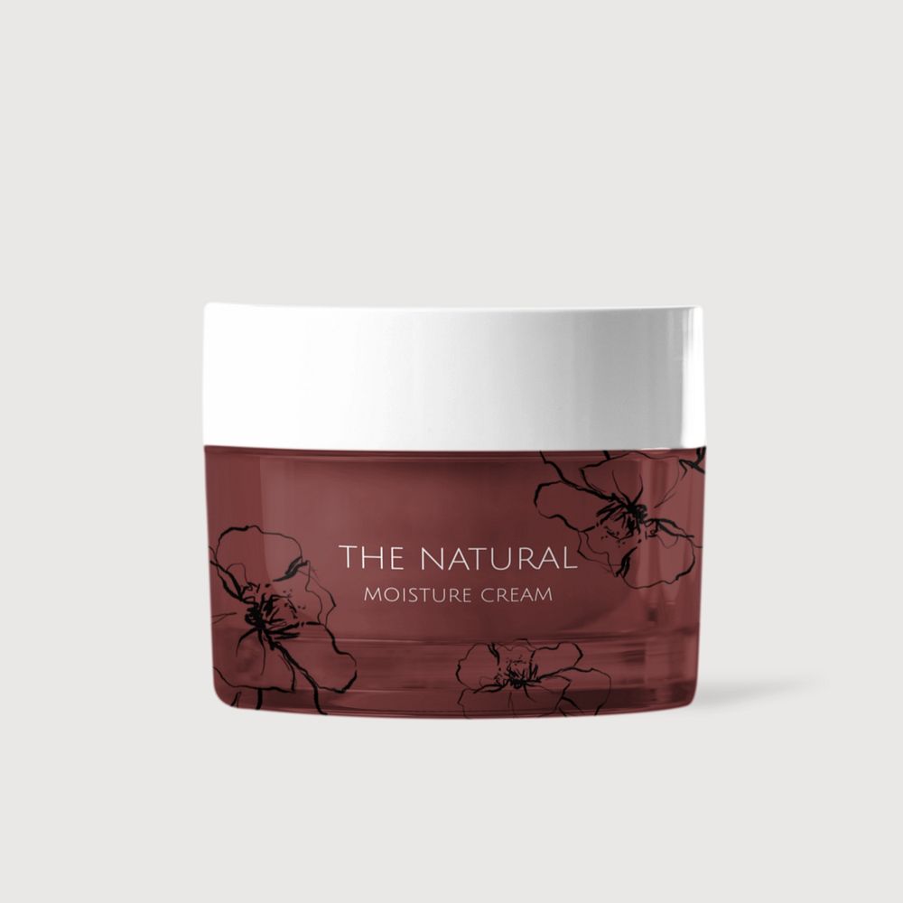 Editable cosmetic jar mockup, beauty product packaging design