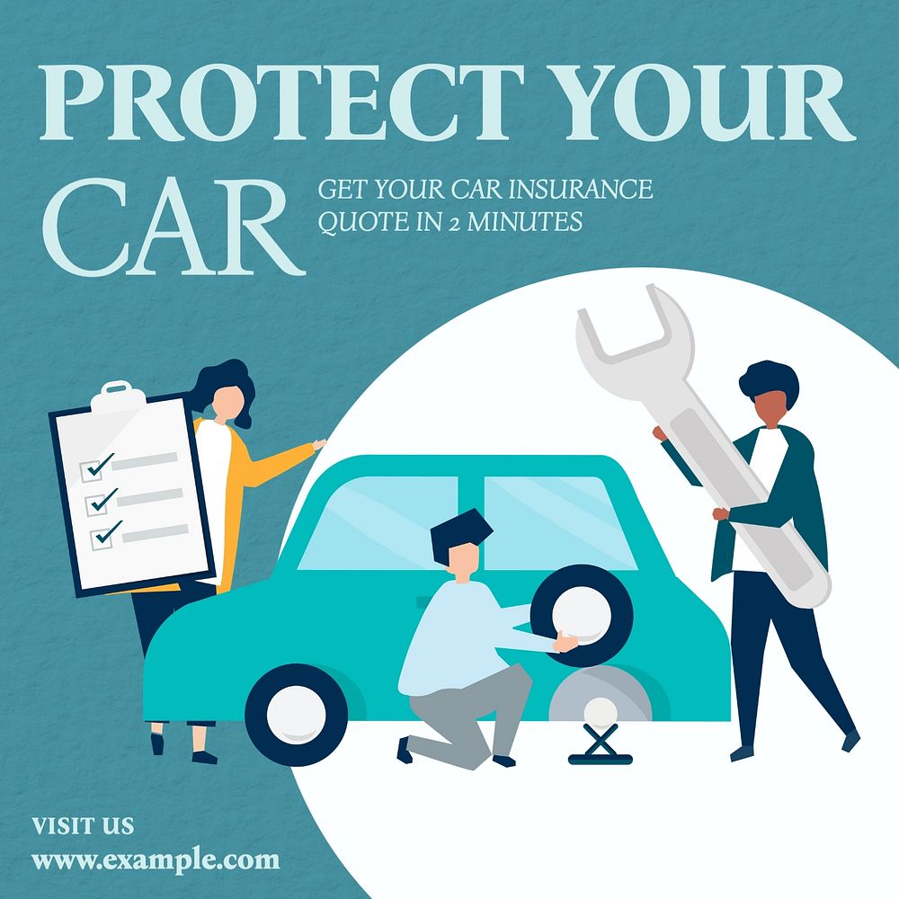 Protect your car Facebook post template