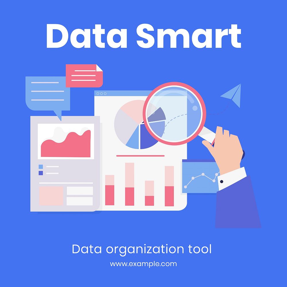 Data management Instagram post template