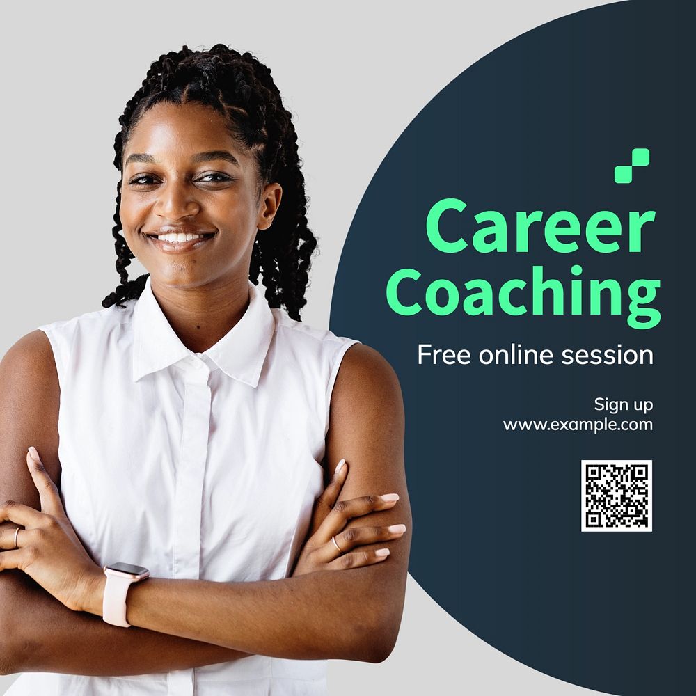 Career coaching Instagram post template