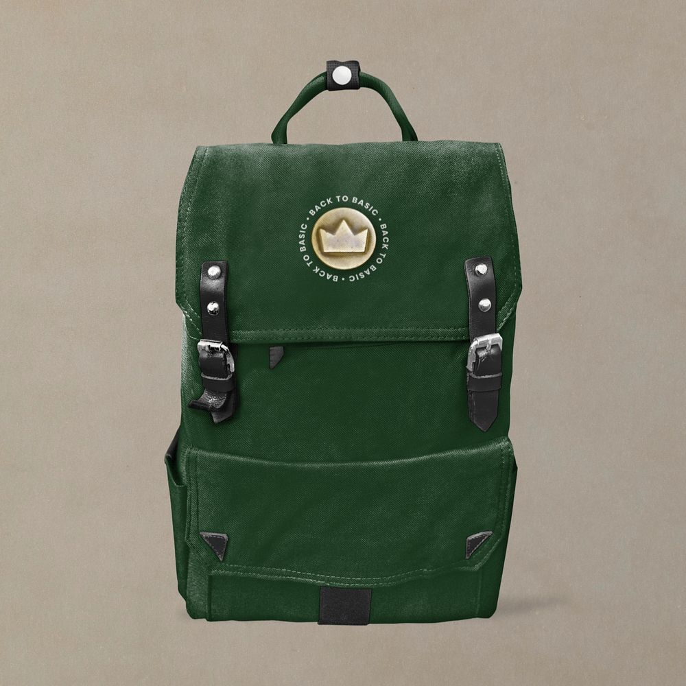 Backpack mockup, editable design