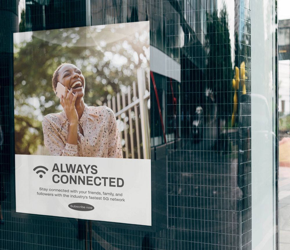Editable poster mockup design