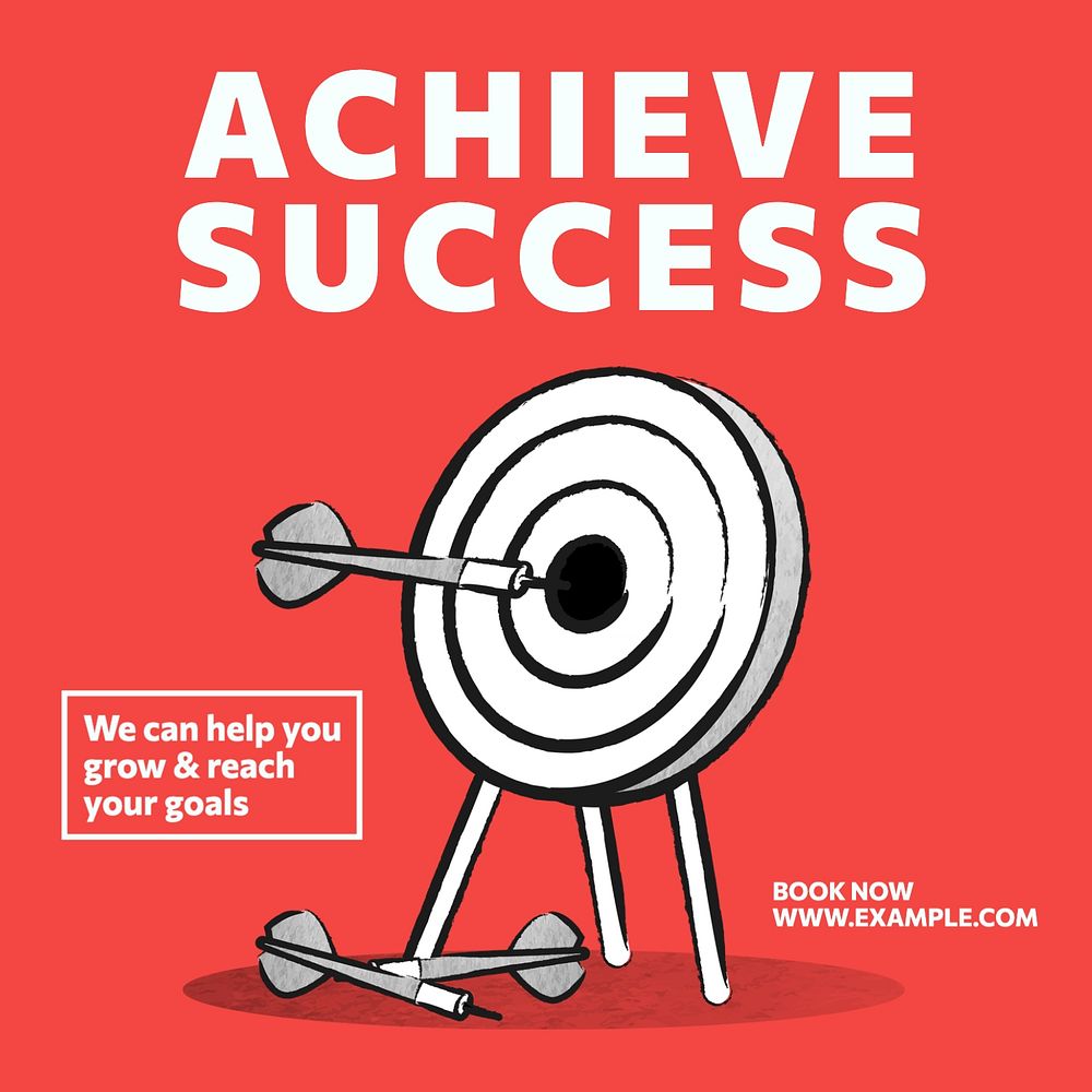 Achieve success Instagram post template