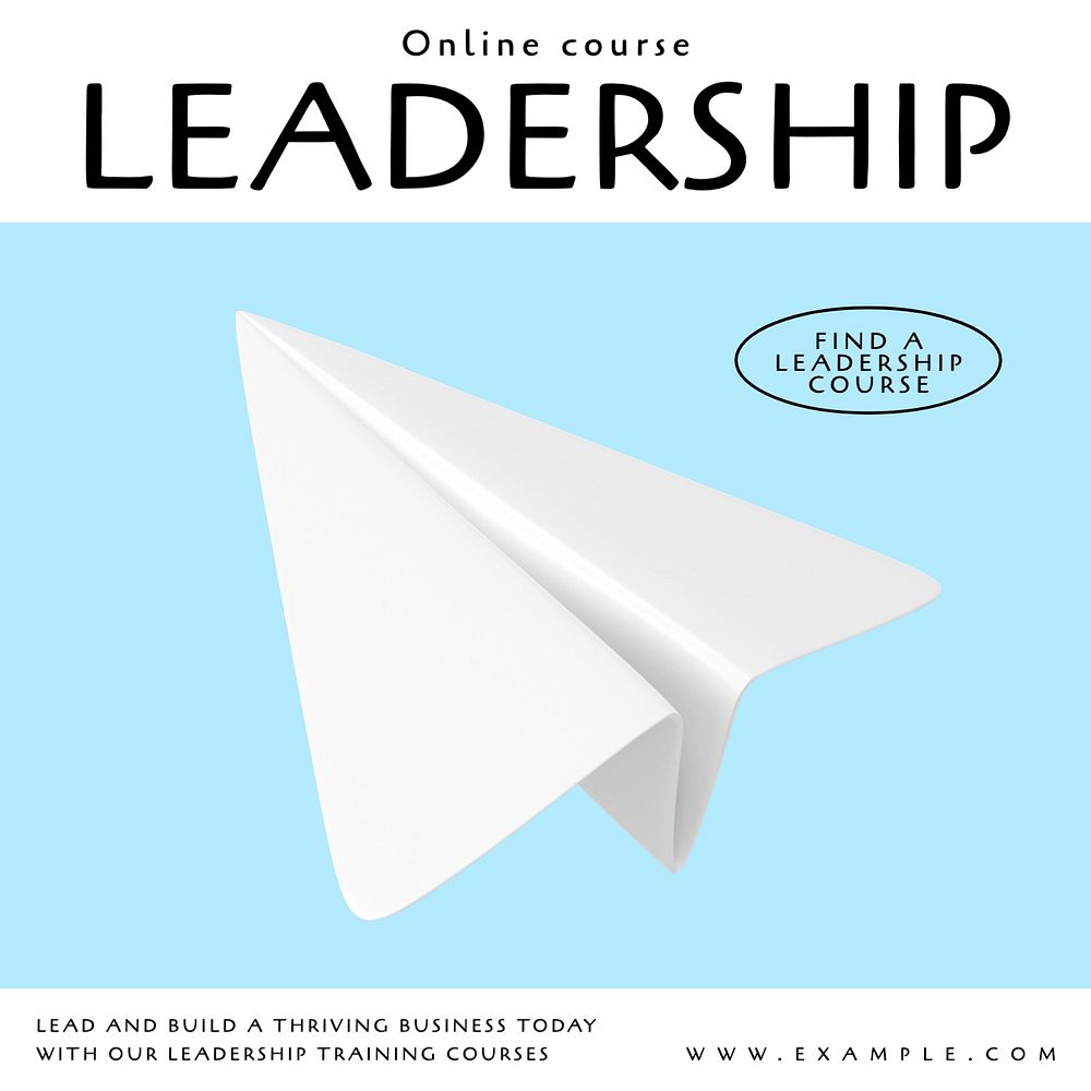 Leadership Instagram post template