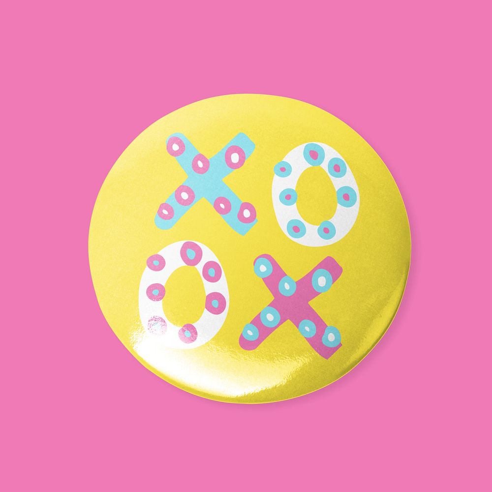 Editable button badge mockup