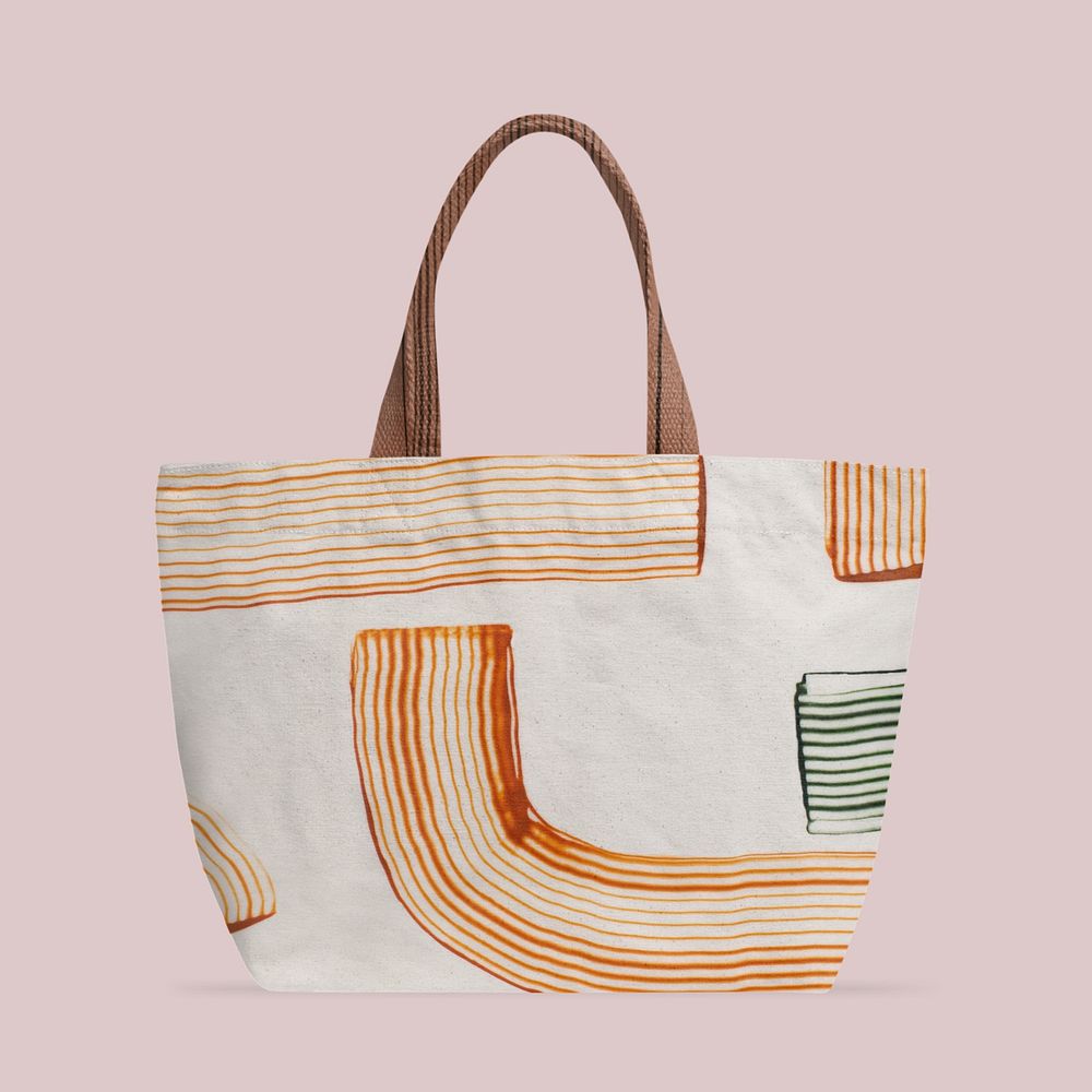 Editable tote bag mockup, eco-product design