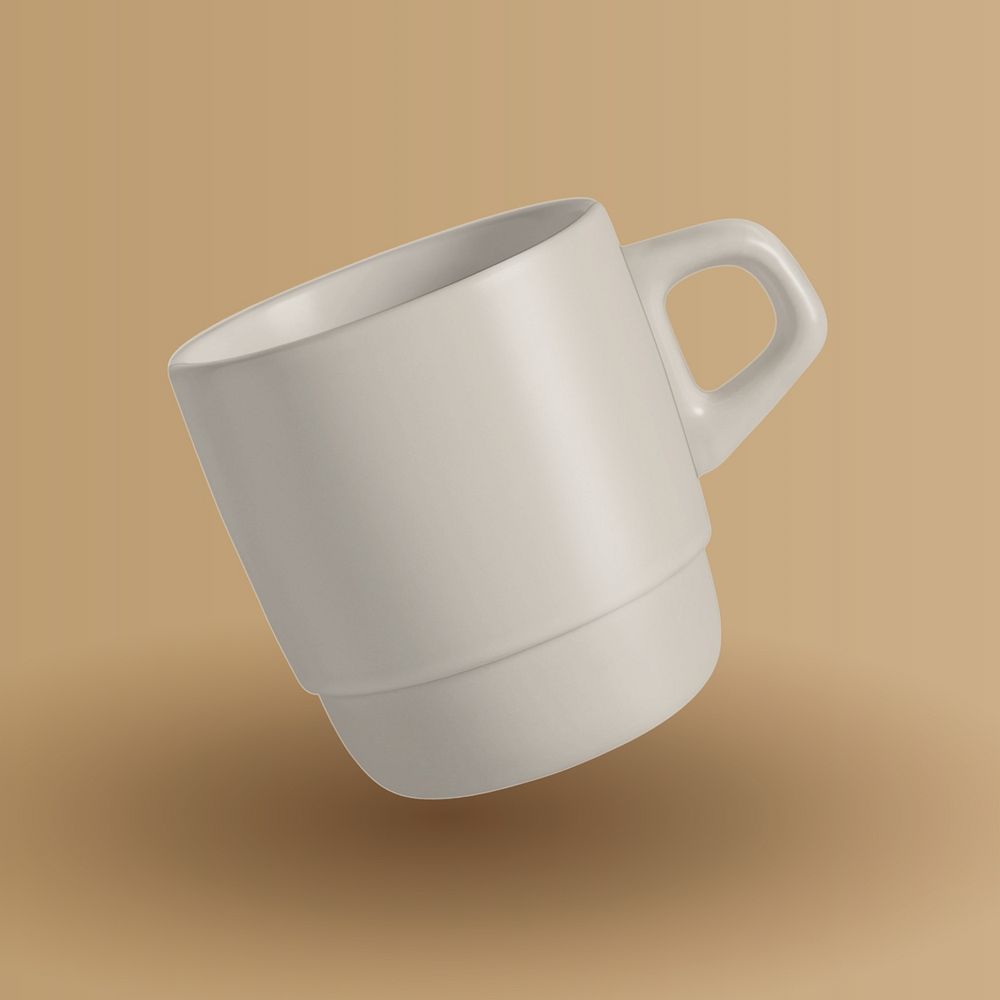 Editable mug mockup, simple design