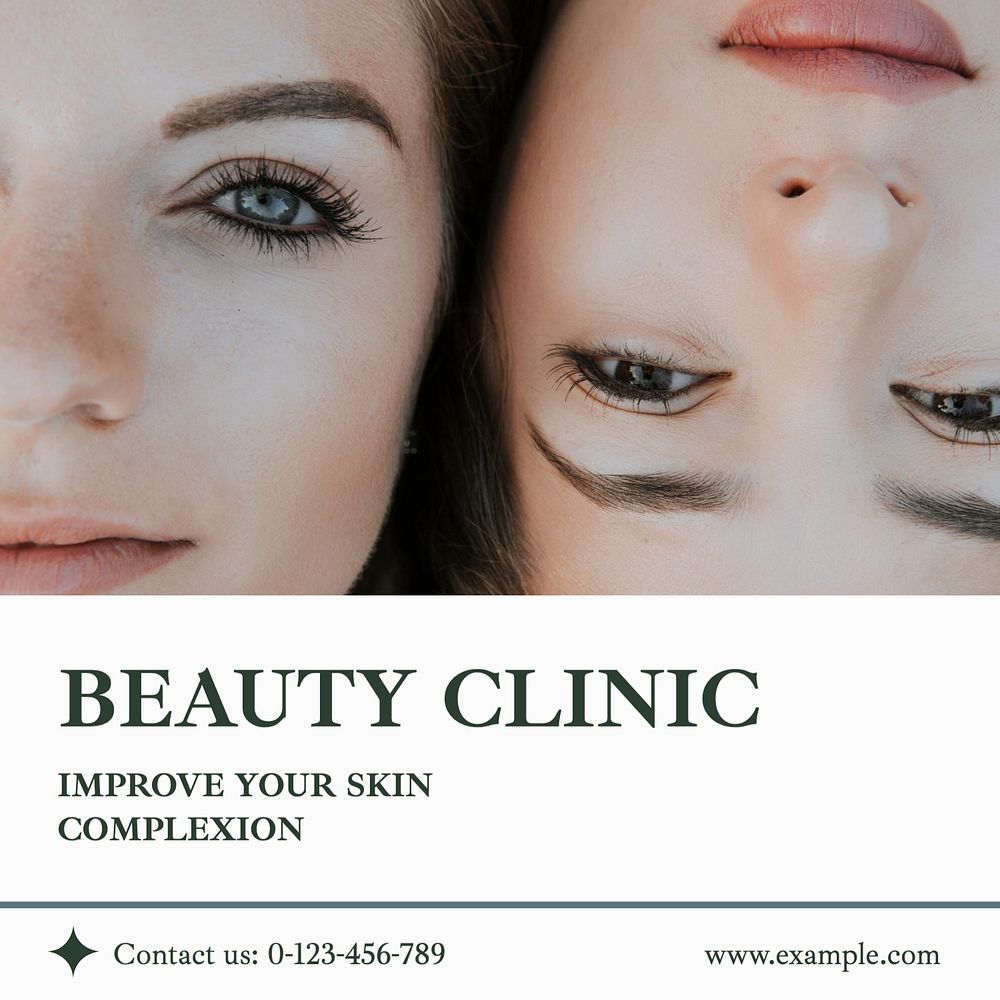 Beauty clinic Instagram post template