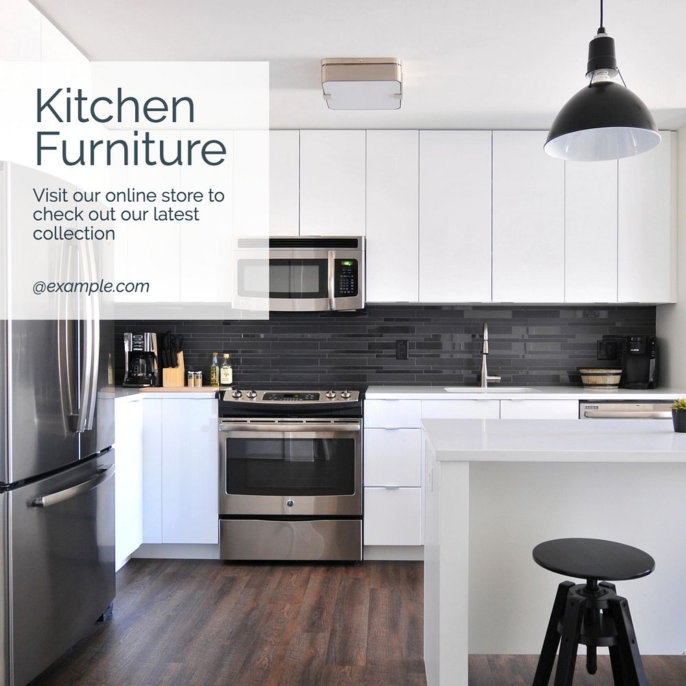 Kitchen furniture Instagram post template