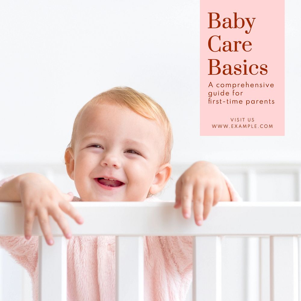 Baby care Instagram post template