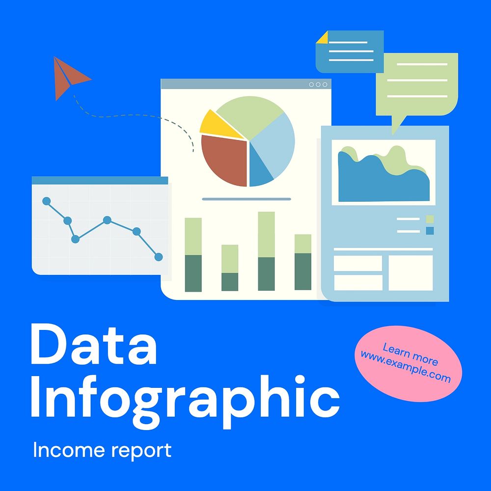 Technology data Instagram post template