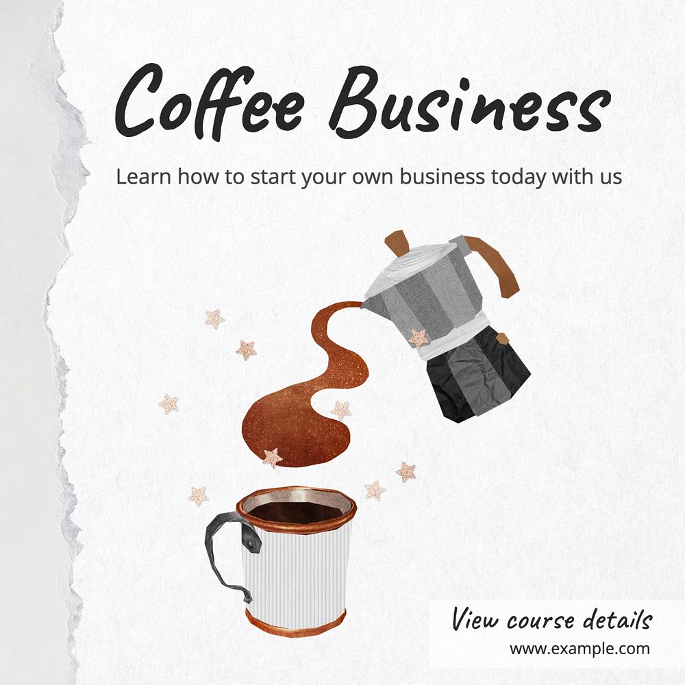 Coffee business Instagram post template