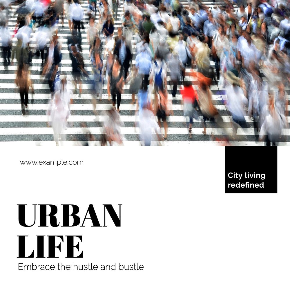 Urban life Instagram post template