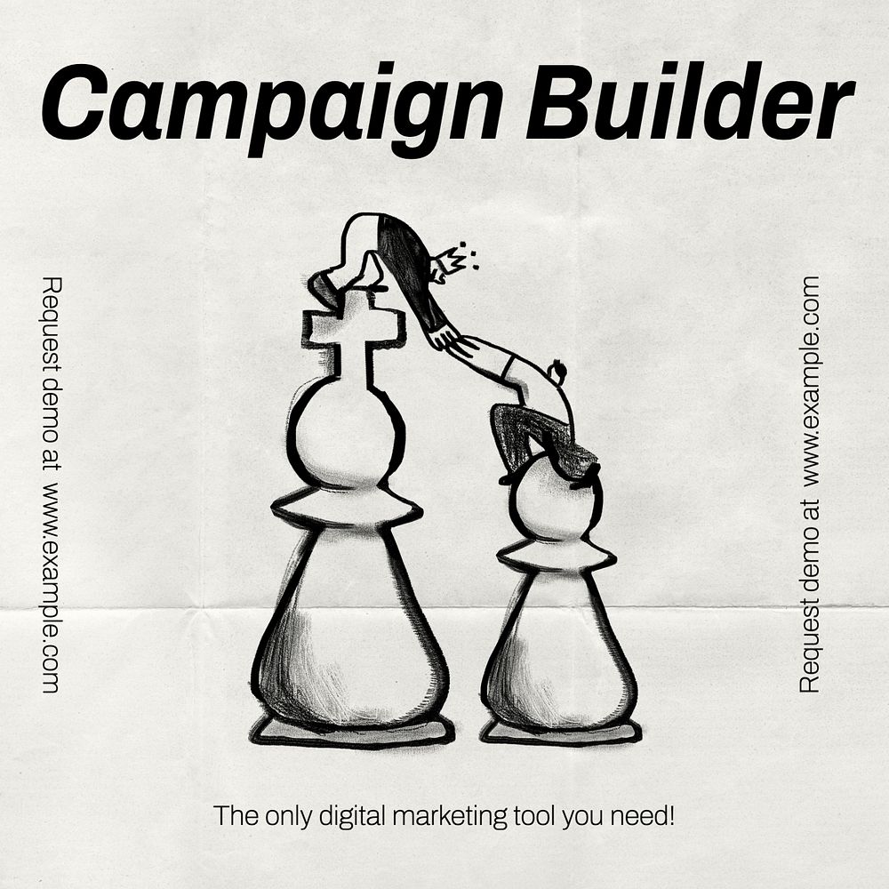 Marketing campaign builder Instagram post template