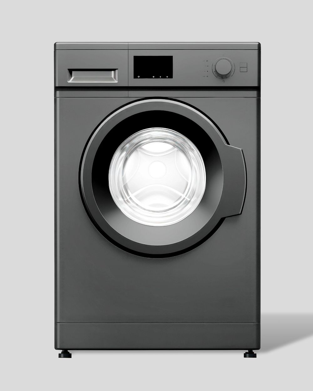 Washing machine  editable mockup, home appliance 