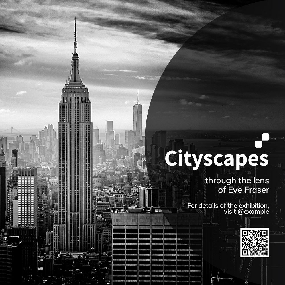 Cityscape Facebook post template