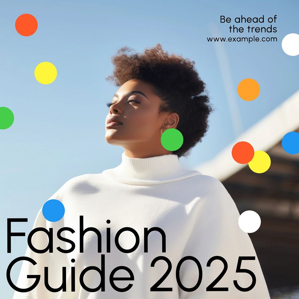 Fashion guide Instagram post template