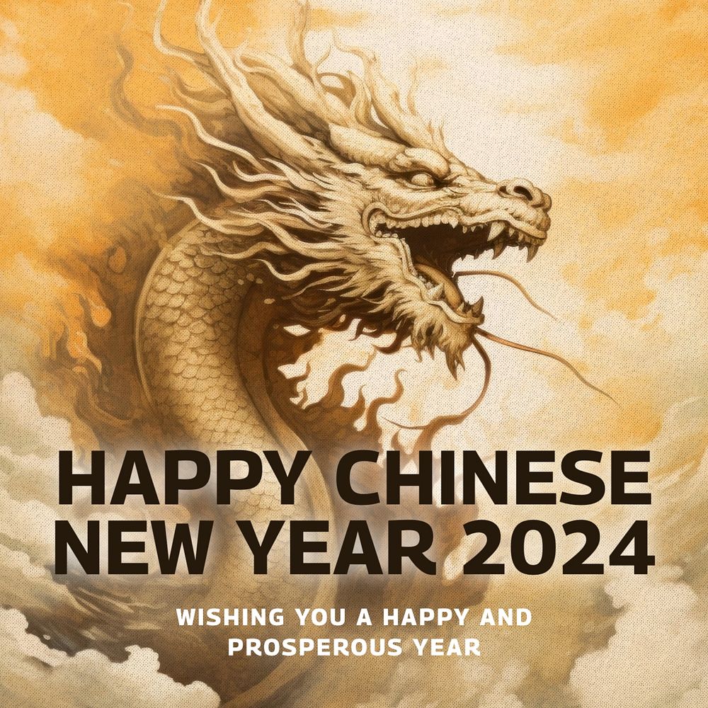 Chinese new year Instagram post template