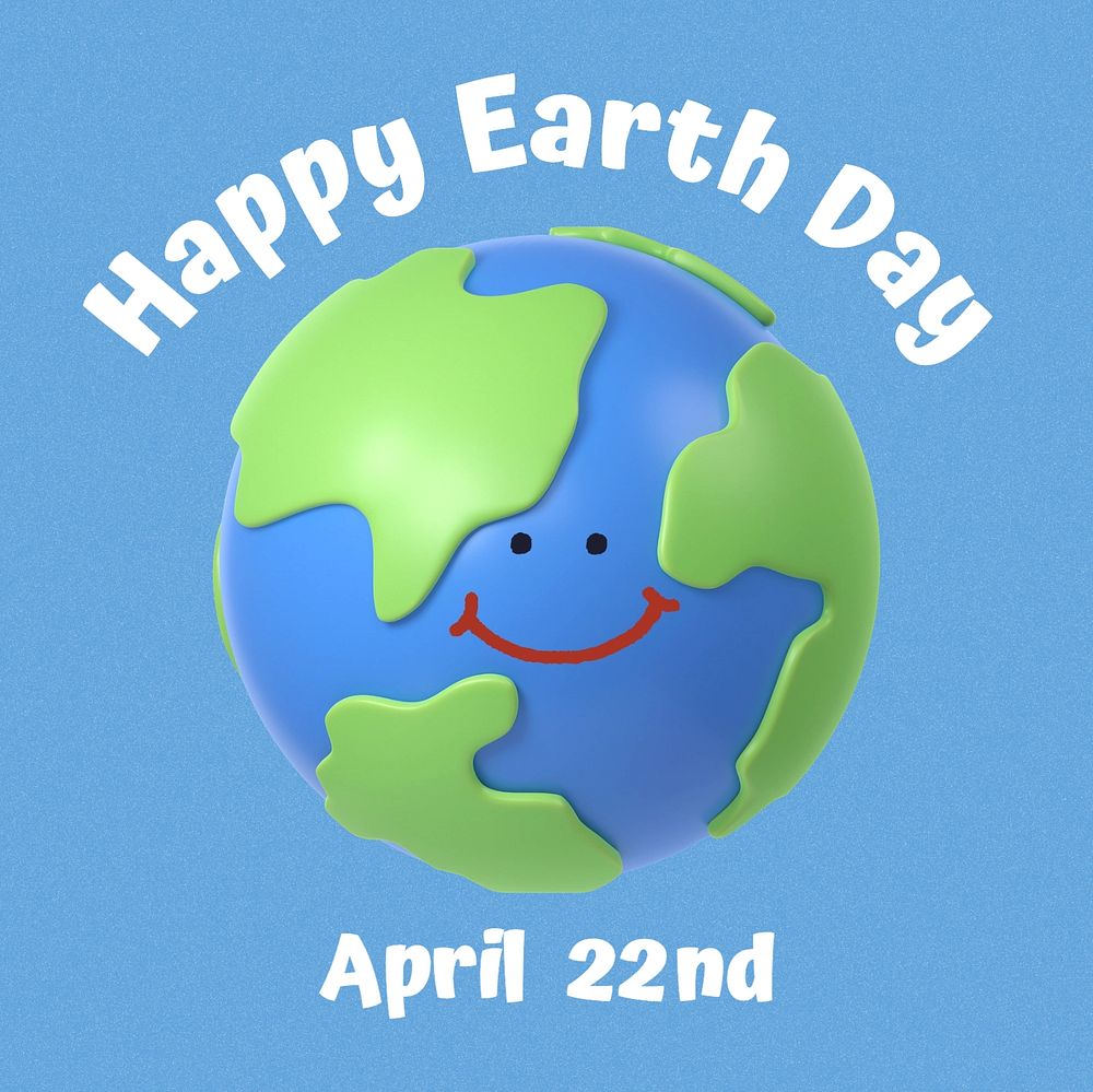 Earth day Instagram post template