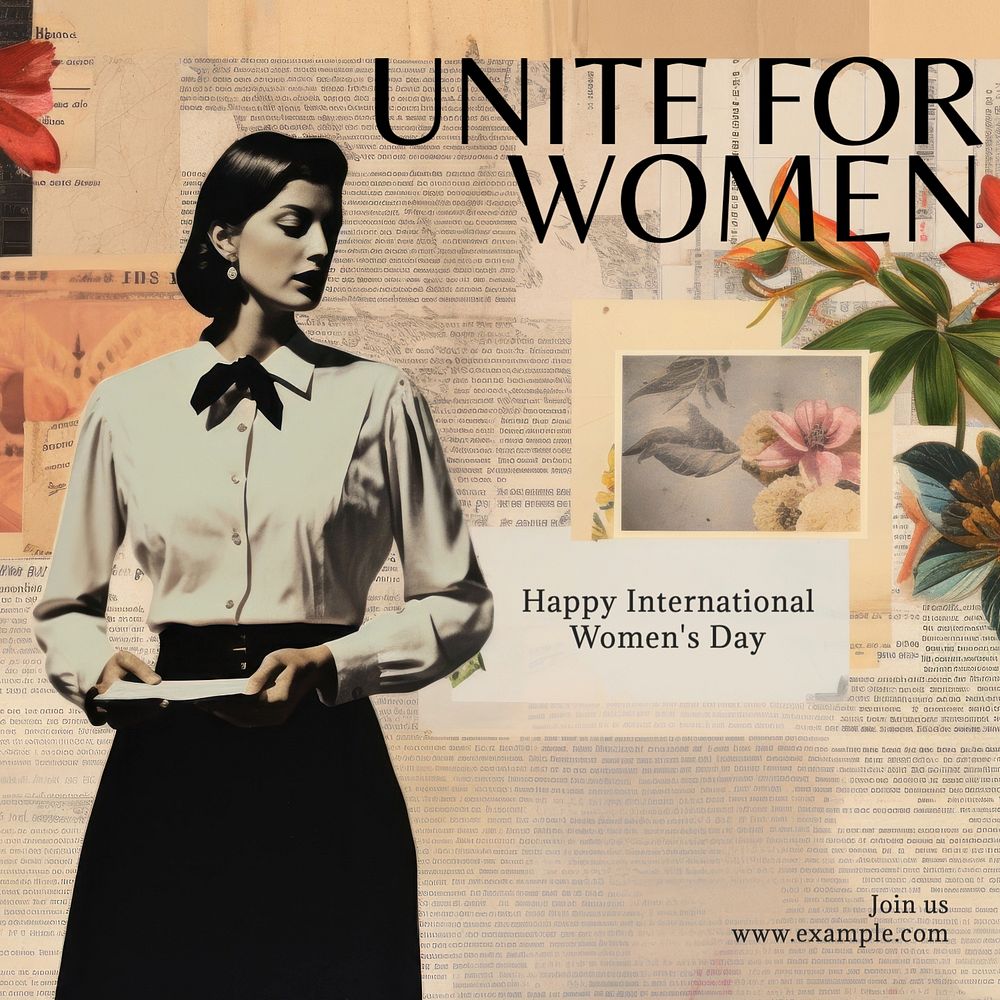 Unite for women Instagram post template