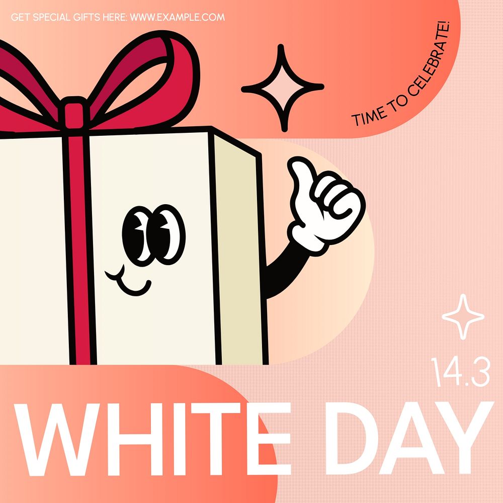 White day Instagram post template