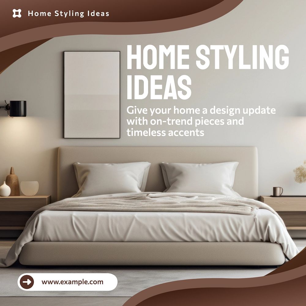 Home styling ideas Instagram post template