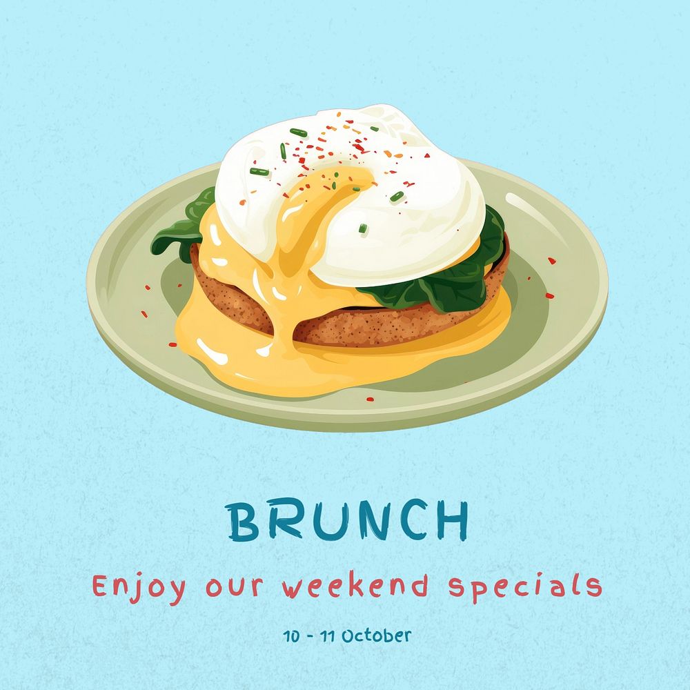 brunch specials Instagram post template