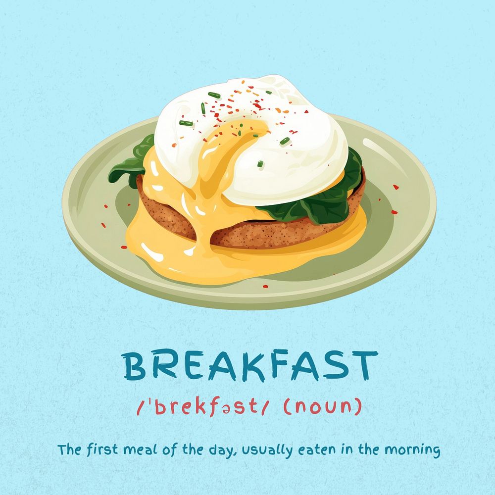 breakfast Instagram post template