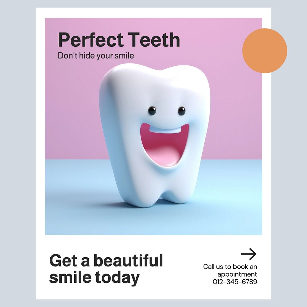 Dentist Instagram post template