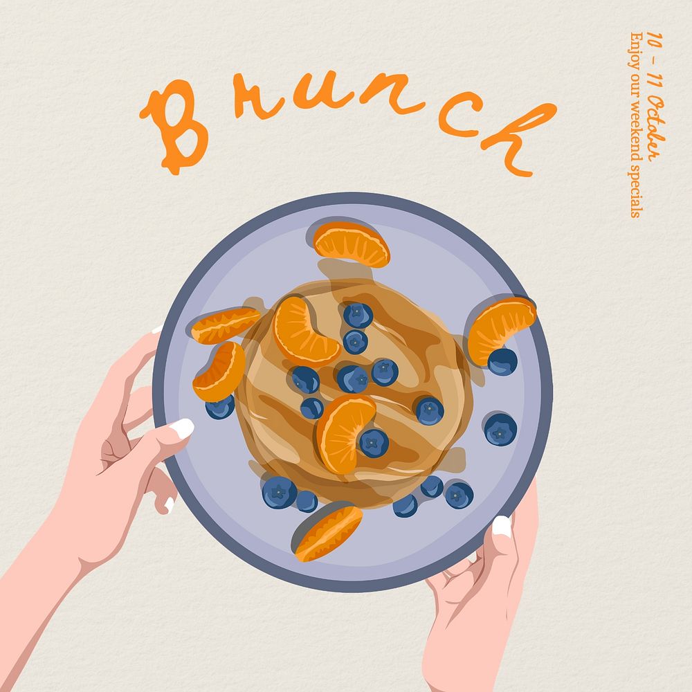 Brunch specials Instagram post template