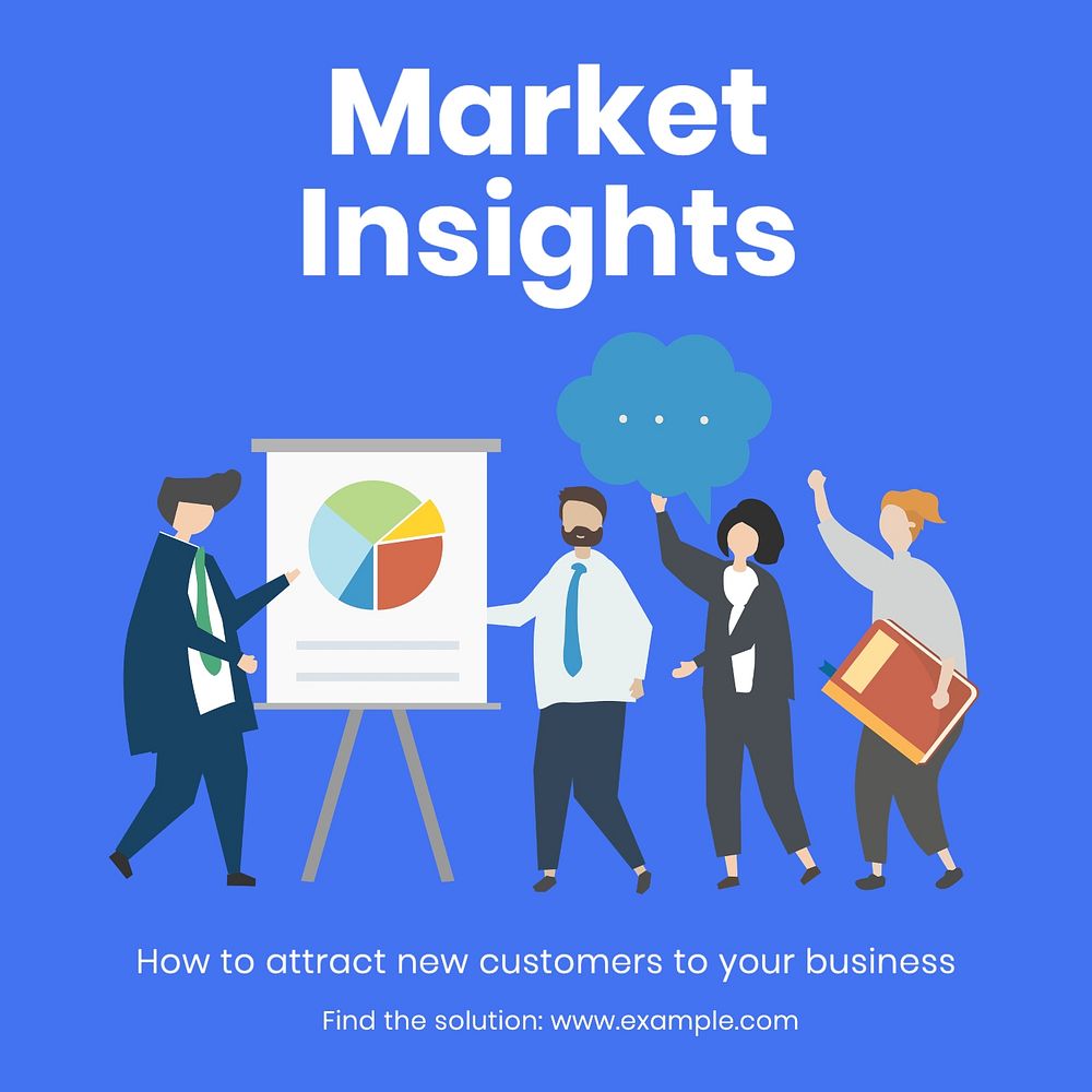 Market insights Instagram post template