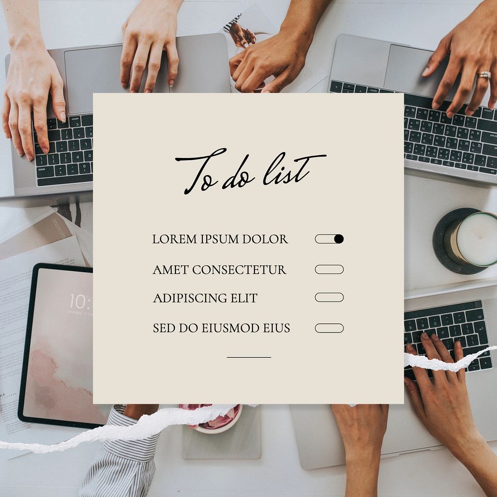 Team building checklist Instagram post template