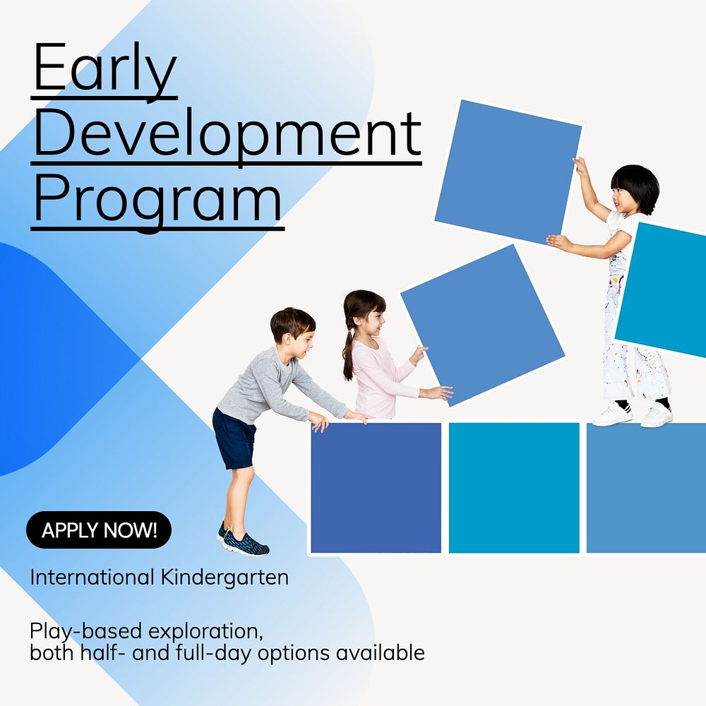 Early development program Instagram post template