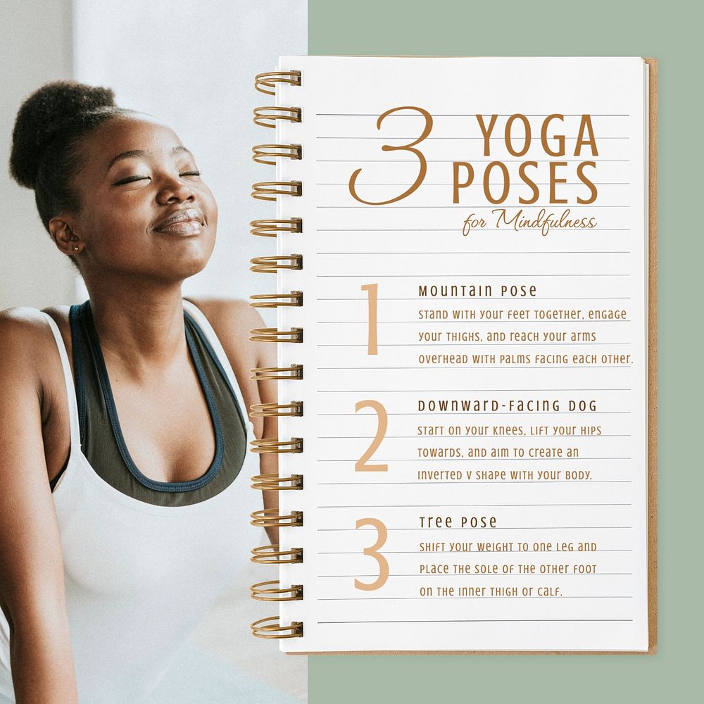 Yoga poses Instagram post template